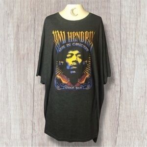 Jimi Hendrix LIVE in Concert Karl Ferris 1969 Spring Gray T-shirt 6XL VGUC